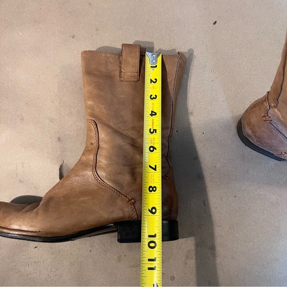 Alberto Fermani Brown Butter Soft Genuine Leather Side Zip Boots Women Size US 6 - Picture 11 of 14